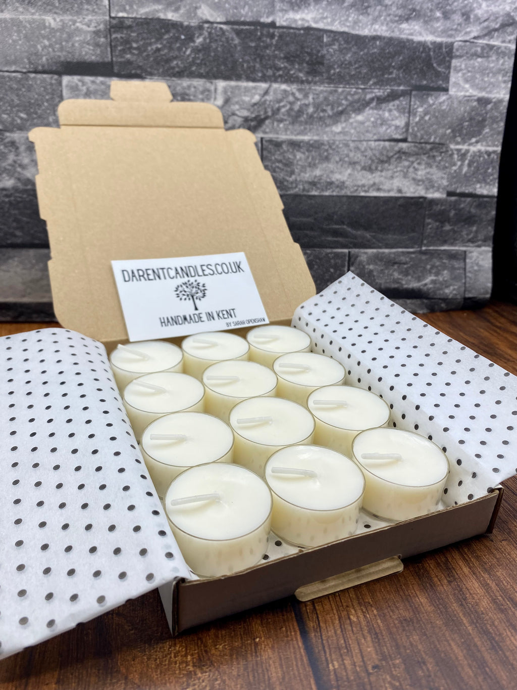 Unscented Tealights - Box of Twelve