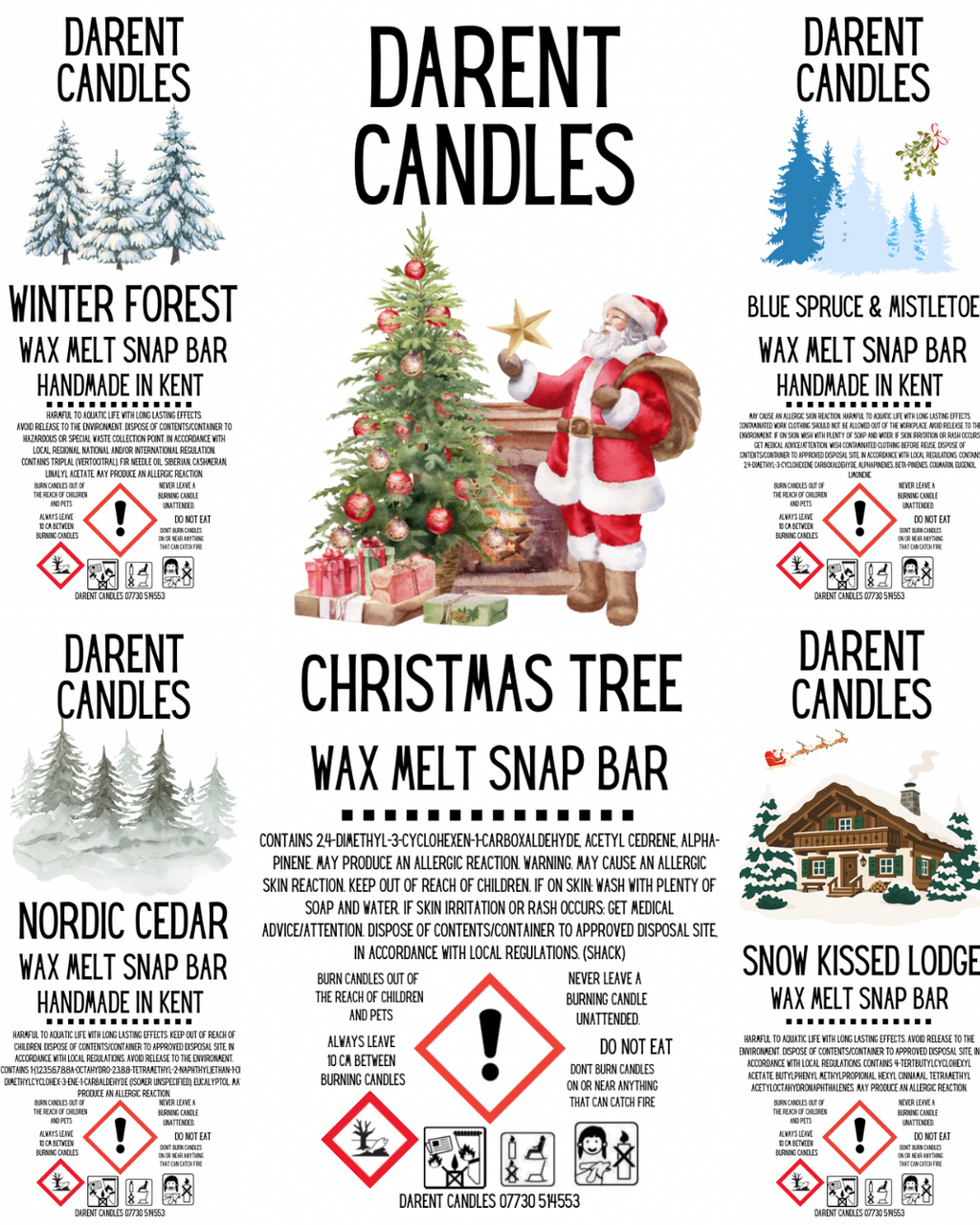 Christmas Tree Clamshell Wax Melts 48g