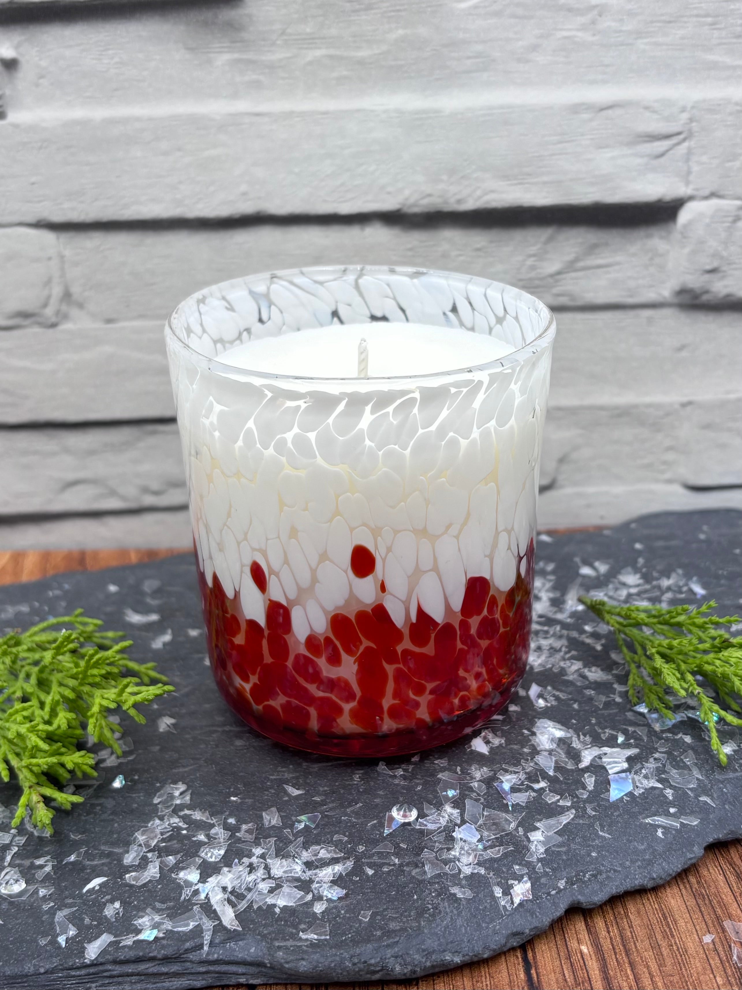 Alpine Ski Fire Red Leopard Home Candle - 30cl