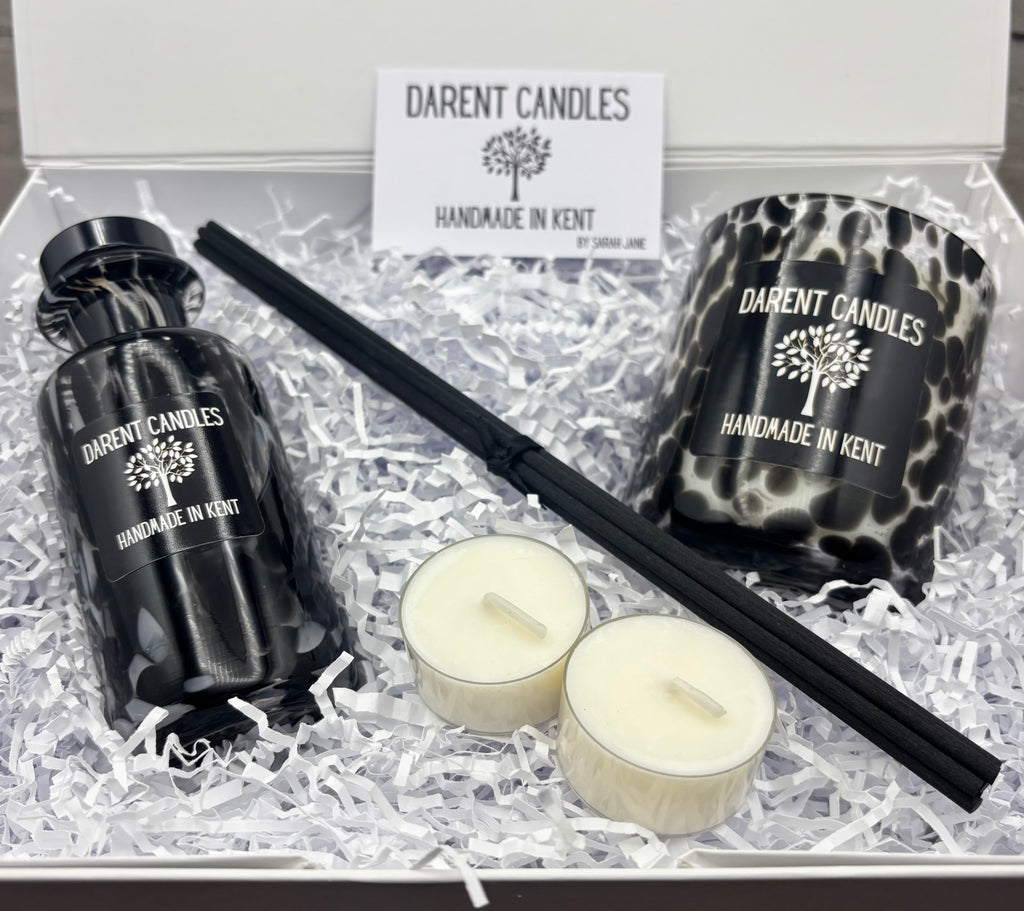 Snow Leopard Luxury Reed Diffuser & Candle Gift Box