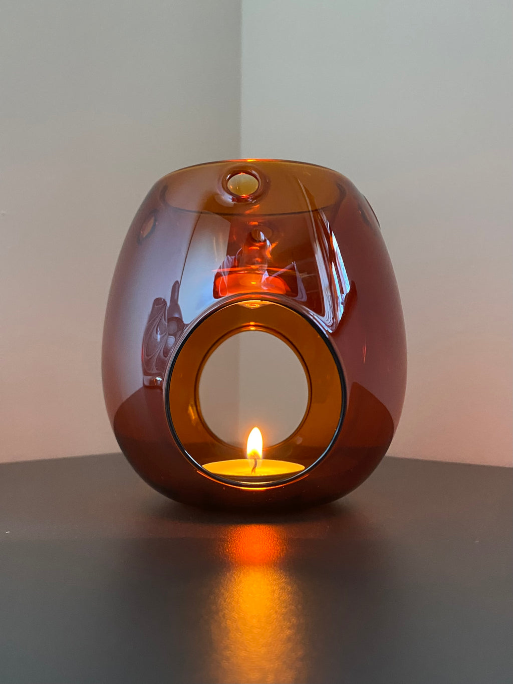 Foxy Amber Glass Wax Melt Burner