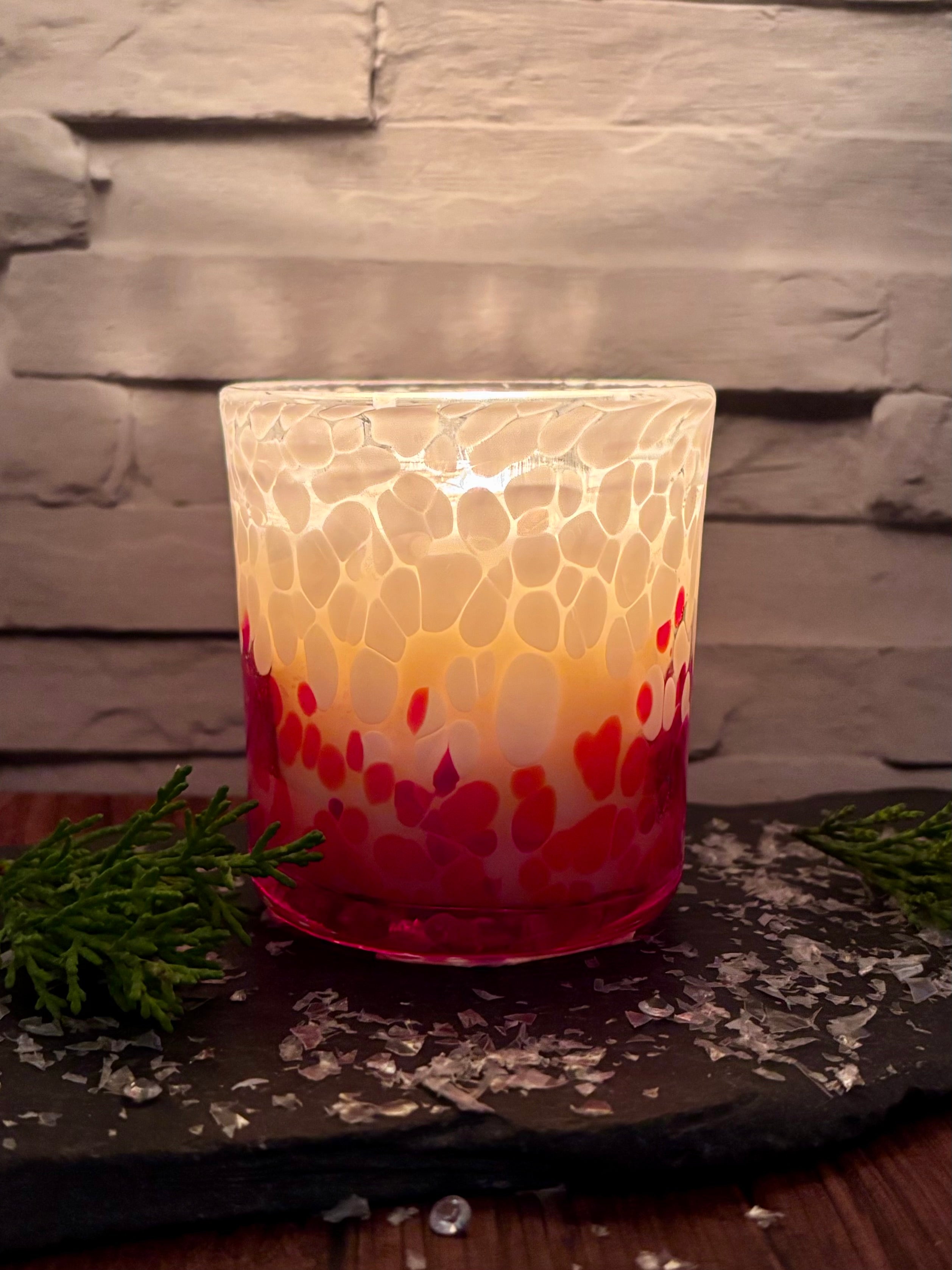 Alpine Ski Fire Red Leopard Home Candle - 30cl