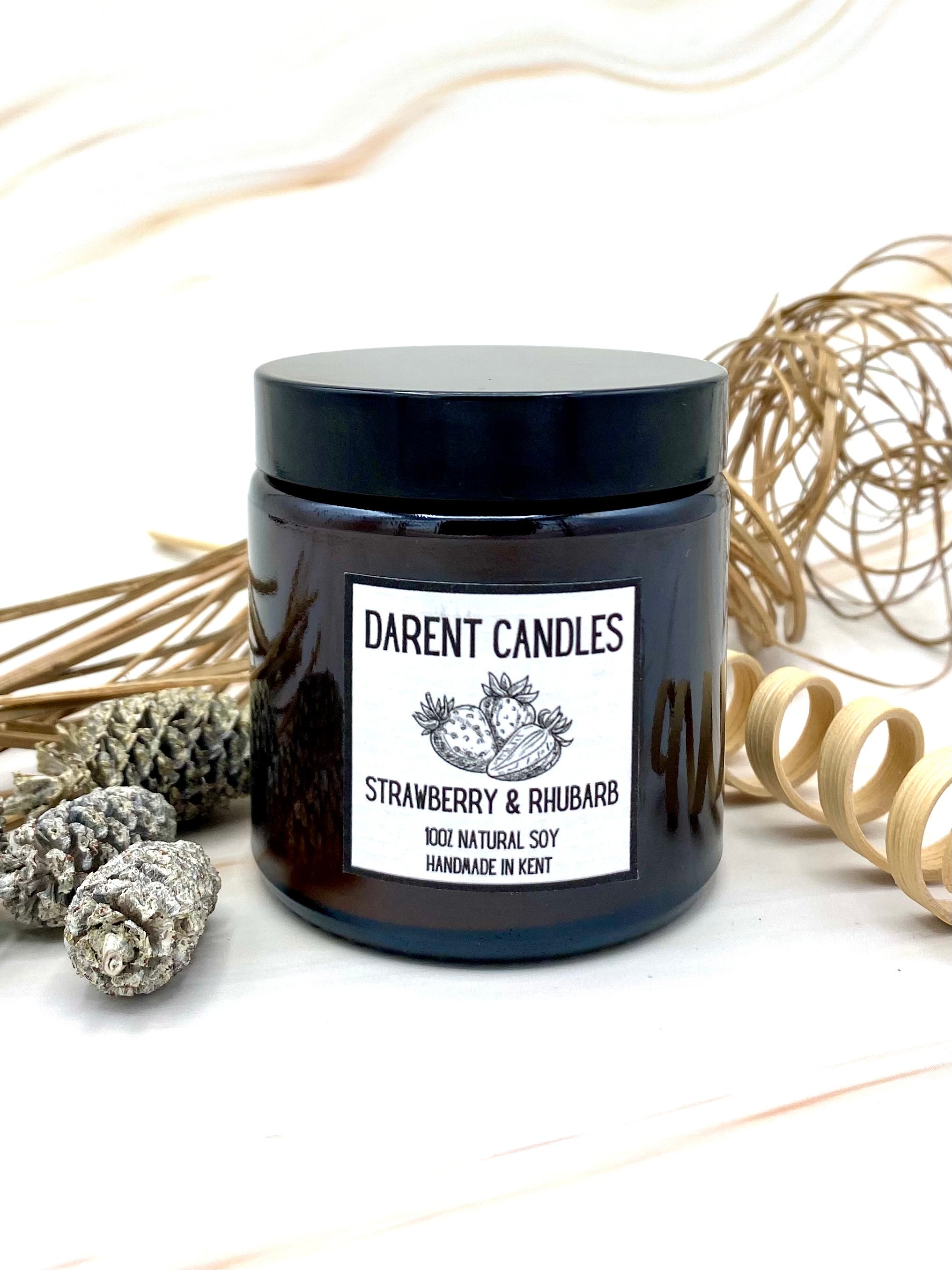 Strawberry & Rhubarb Apothecary Candle