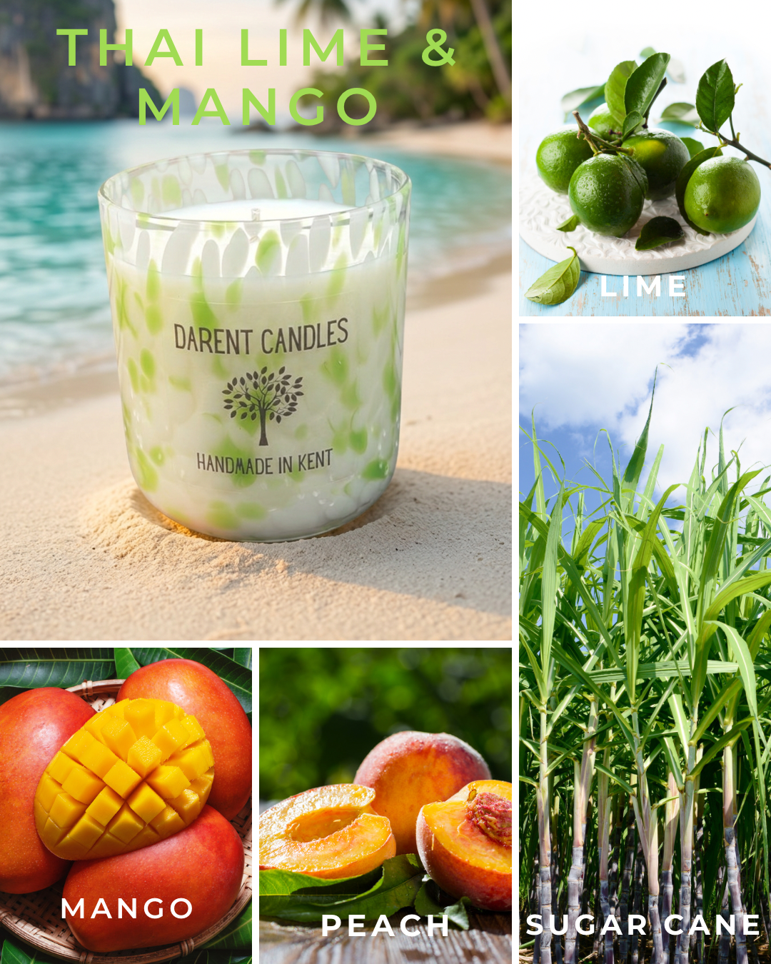 Thai Lime & Mango Lime Leopard Home Candle