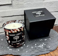 Masquerade Ball Mulberry Wine Leopard Home Candle