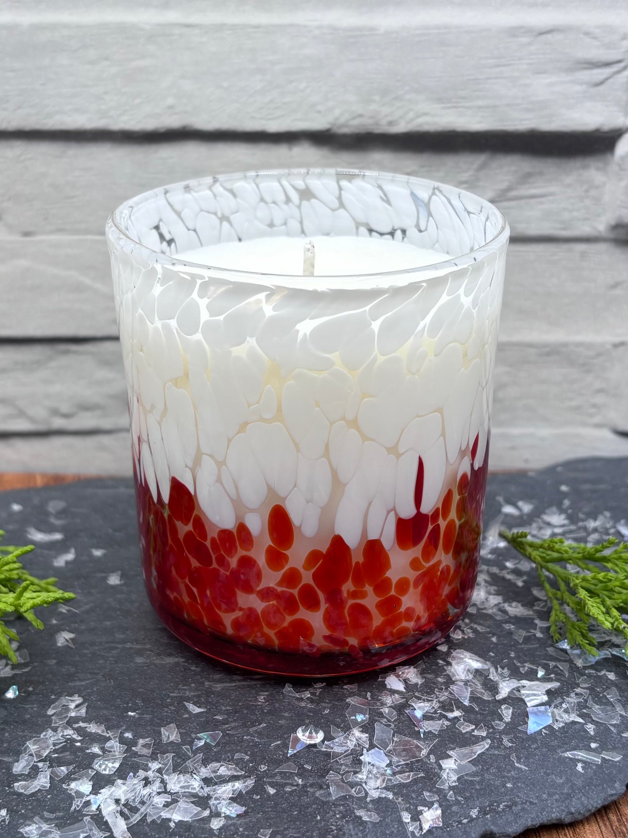 Alpine Ski Fire Red Leopard Home Candle - 30cl
