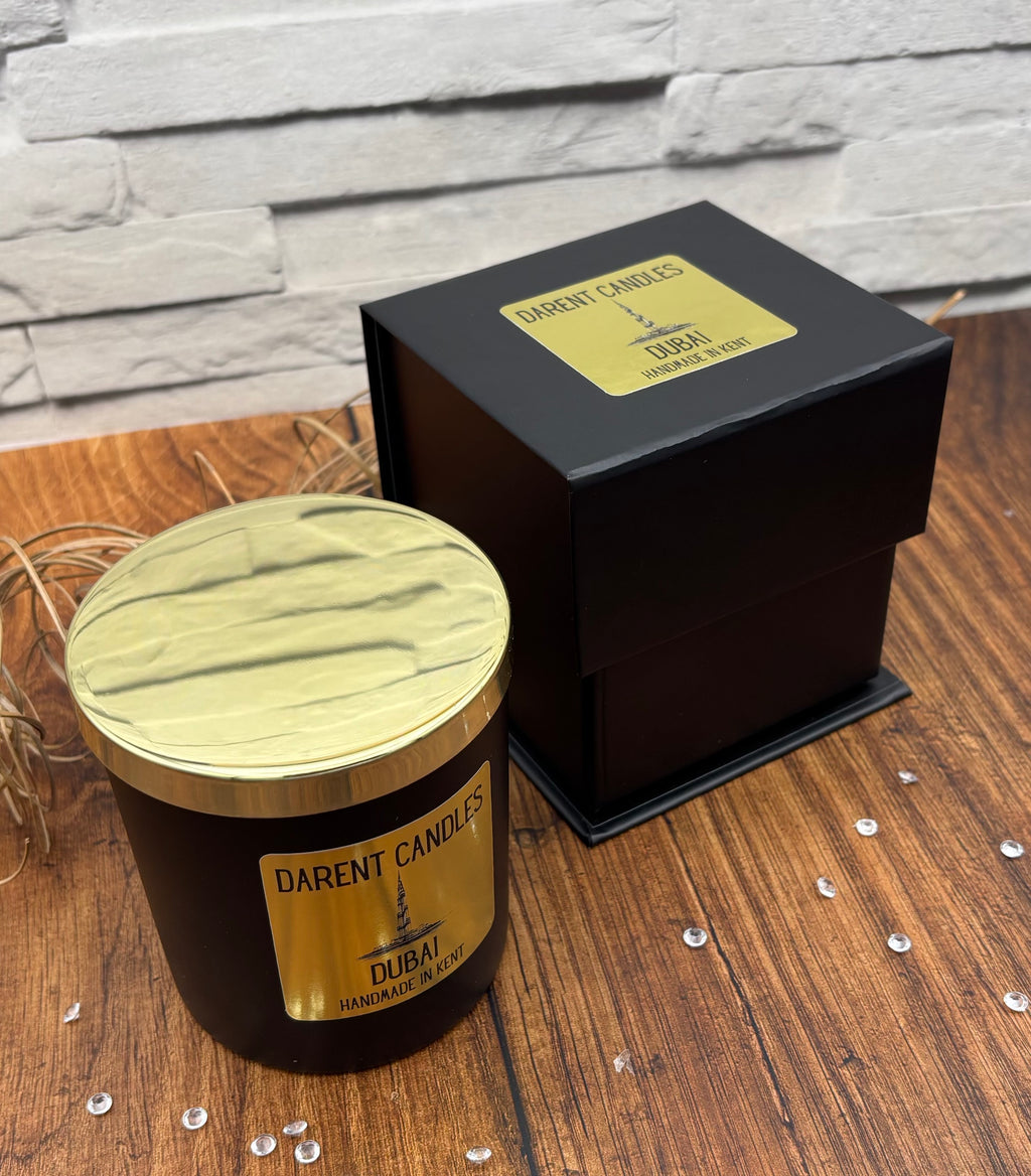 Dubai Gold Matt Black Candle - 30cl
