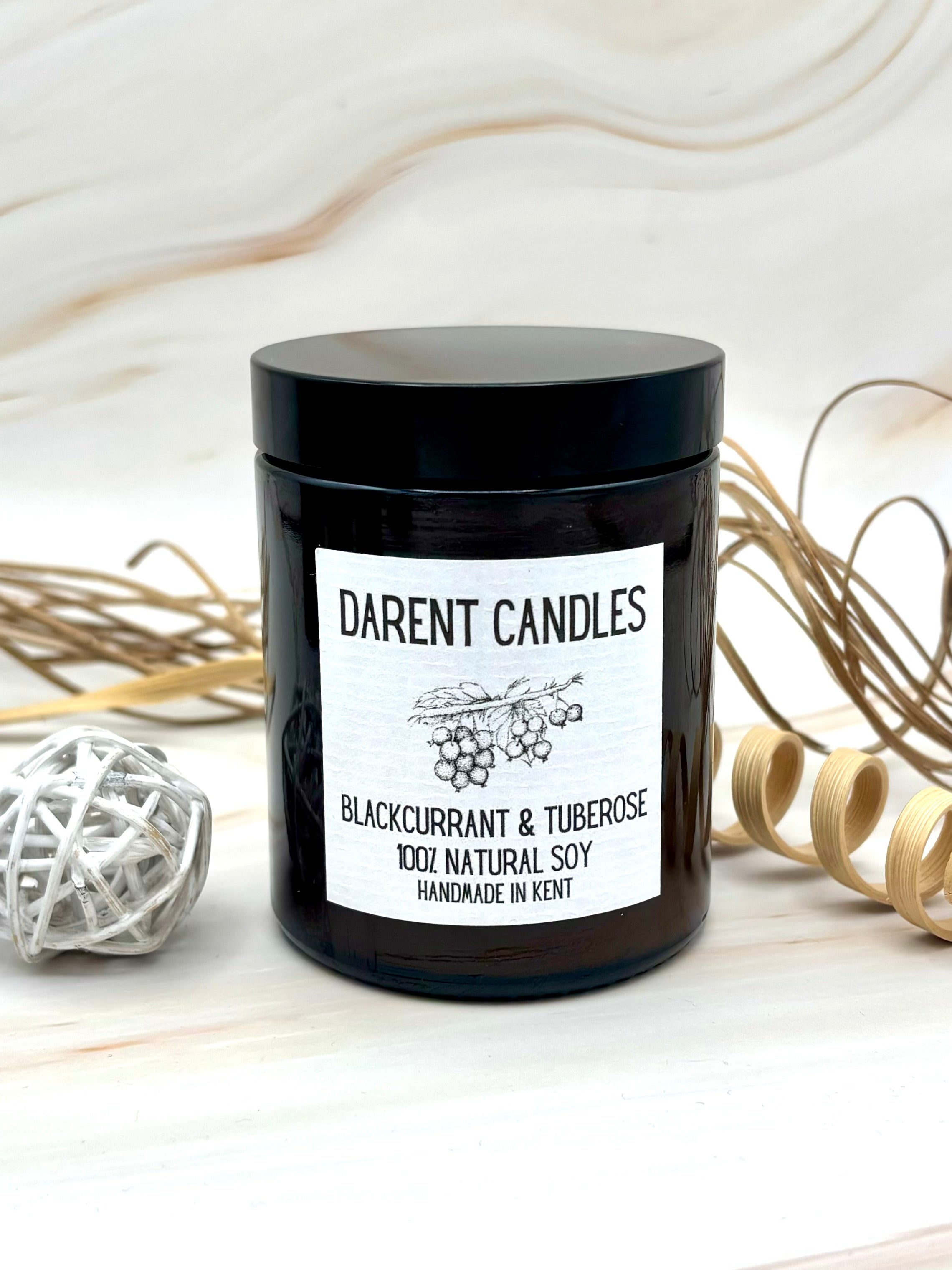 Blackcurrant & Tuberose Apothecary Candle
