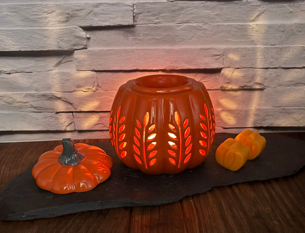 Orange Pumpkin Wax Melt Burner