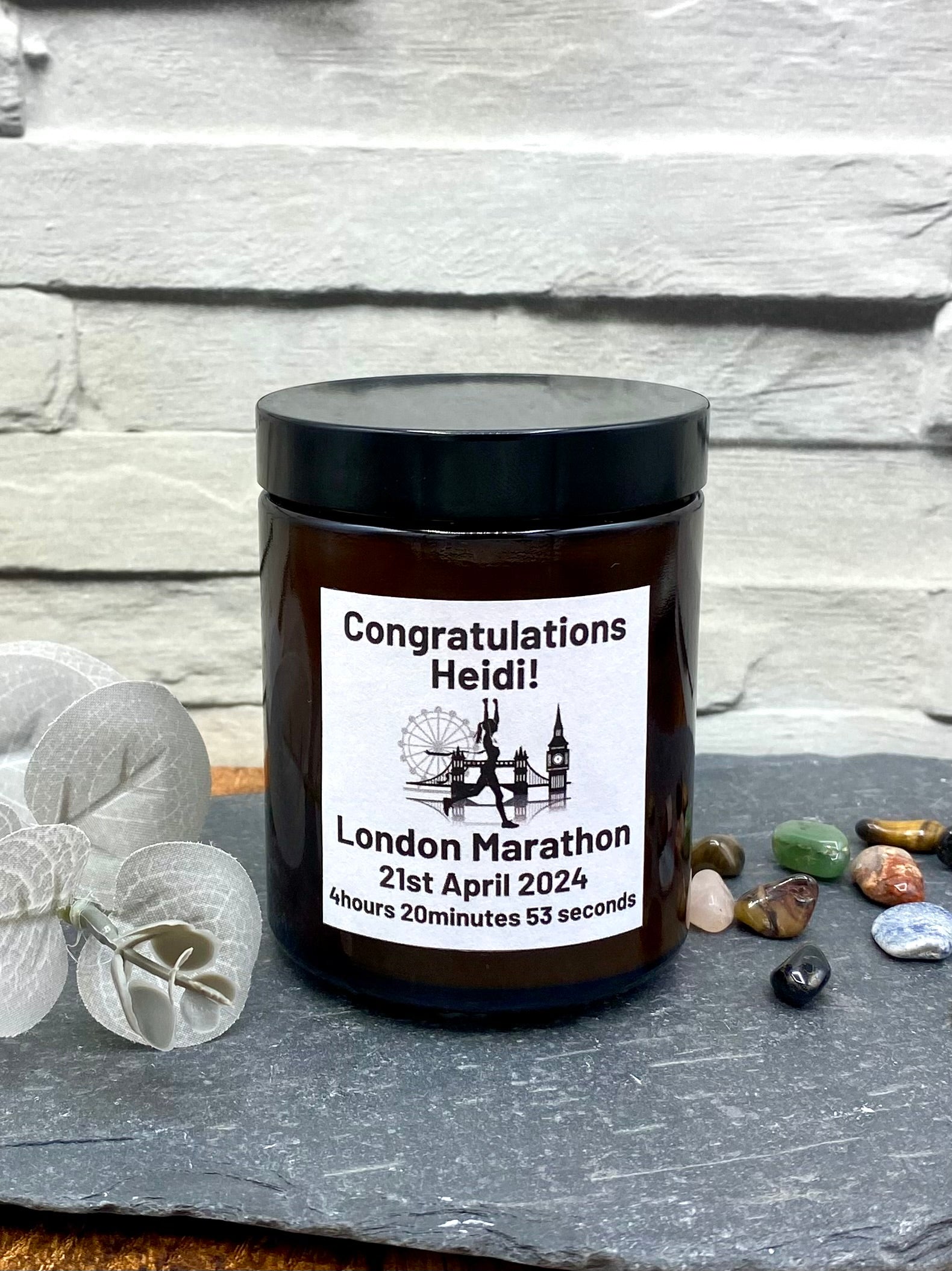 Personalised Apothecary Candle with Luxury Gift Box & Gift Bag - 180g