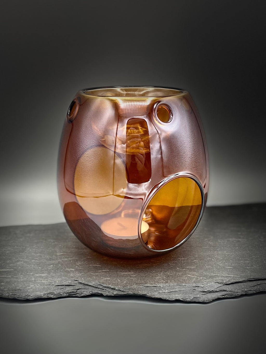 Foxy Amber Glass Wax Melt Burner