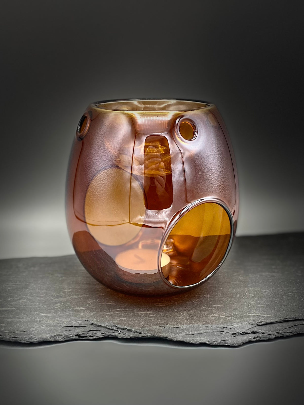 Foxy Amber Glass Wax Melt Burner