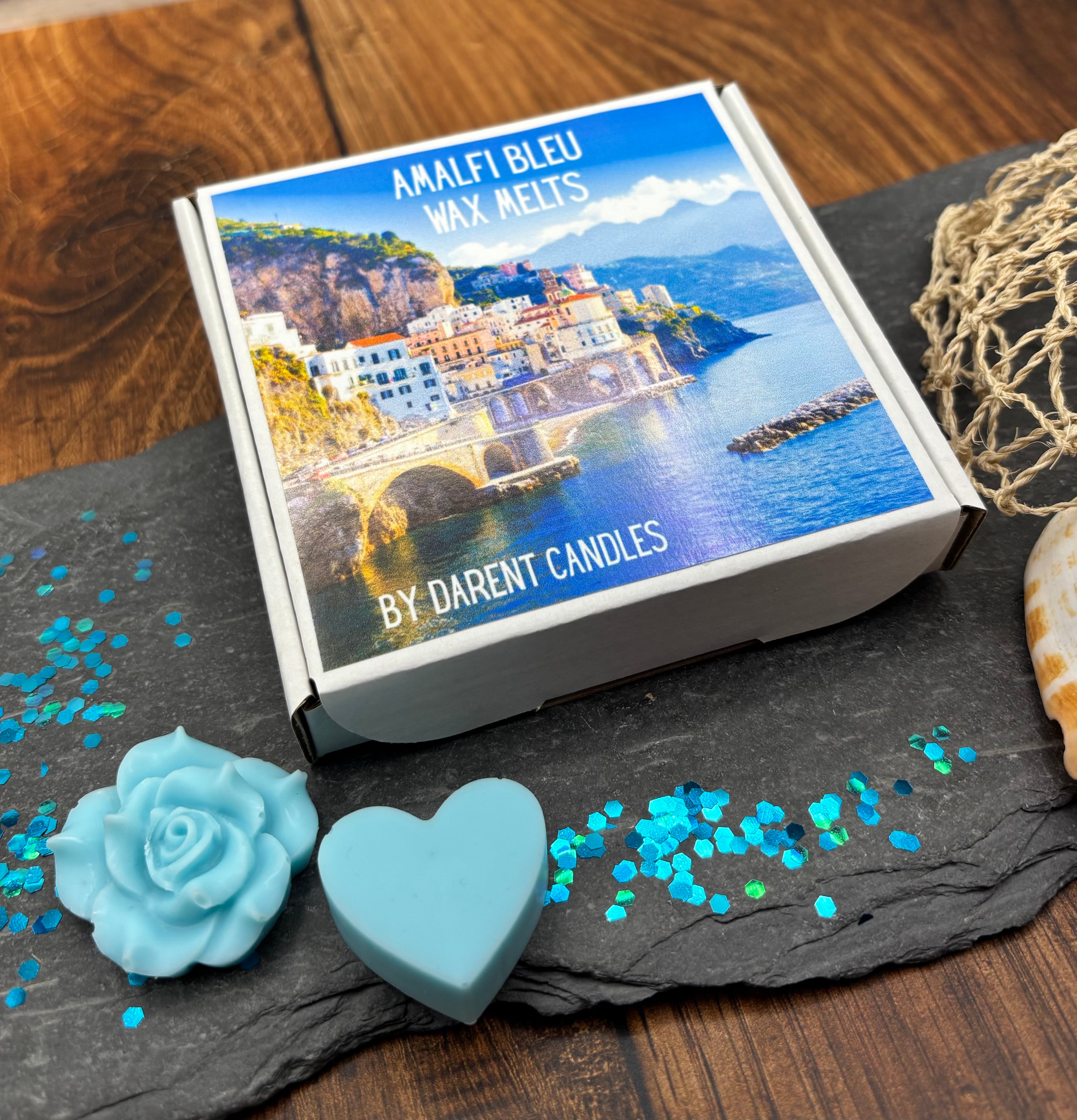 Amalfi Bleu Flower & Heart Wax Melt Box