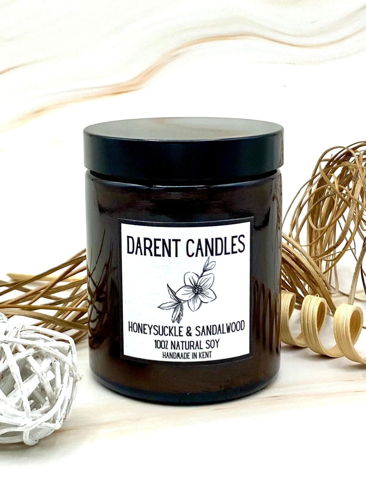 Honeysuckle and Sandalwood Apothecary Candle