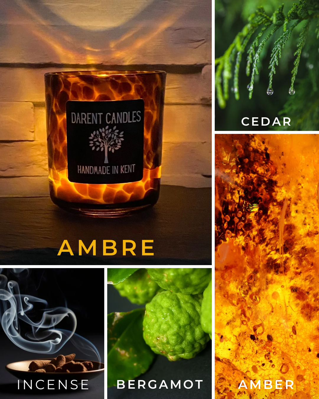 Ambre Amber Leopard Candle - 30cl