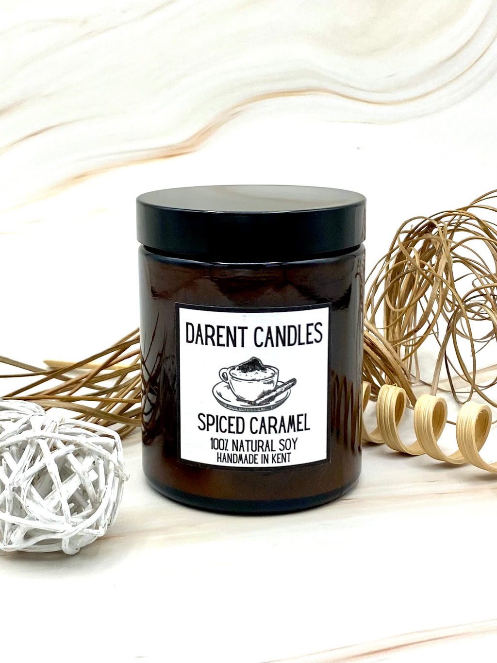Spiced Caramel Apothecary Candle 180g
