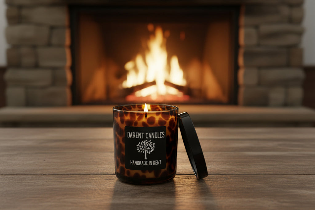 Salted Caramel Amber Leopard Home Candle -30cl