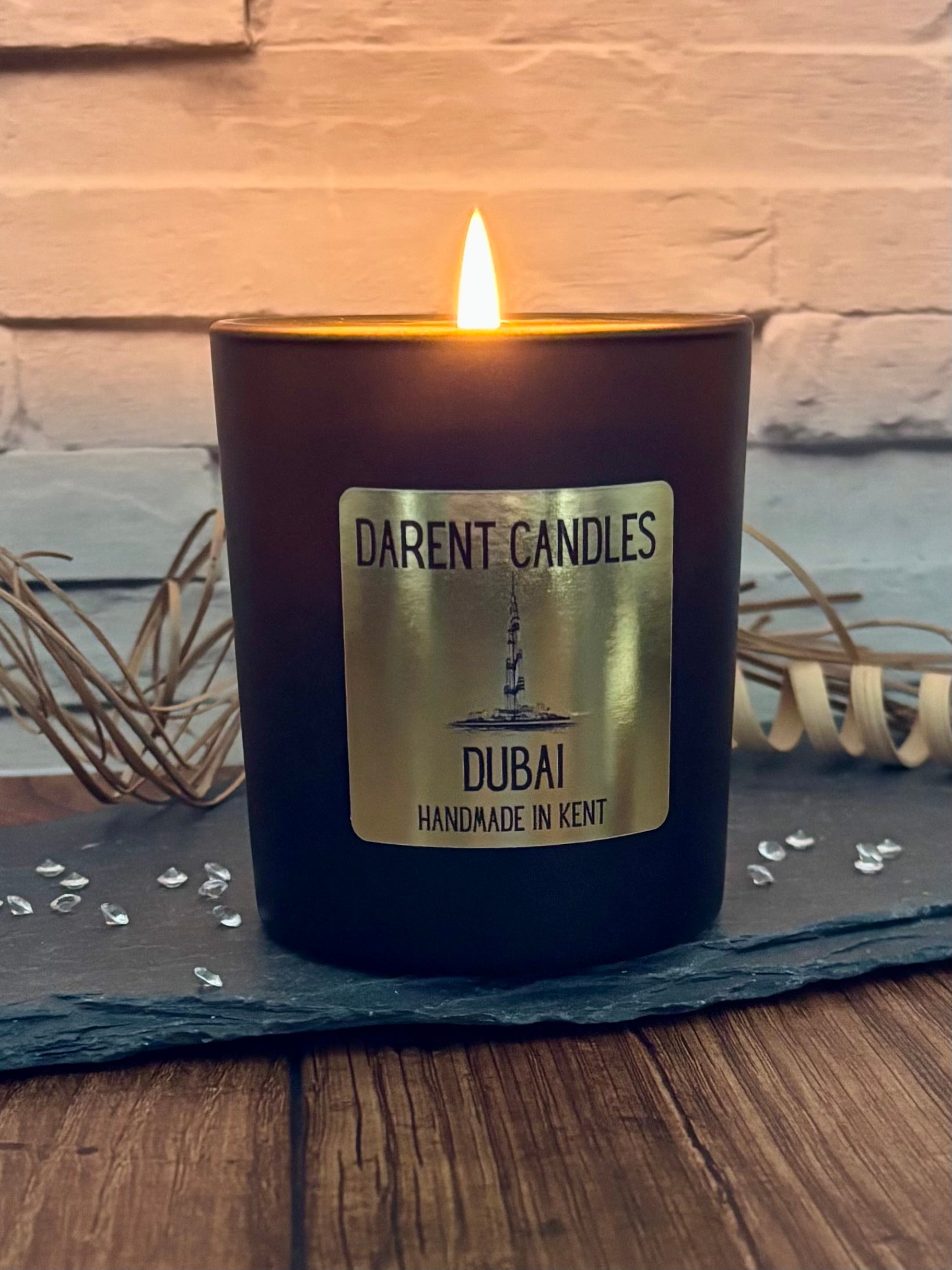 Dubai Gold Matt Black Candle - 30cl