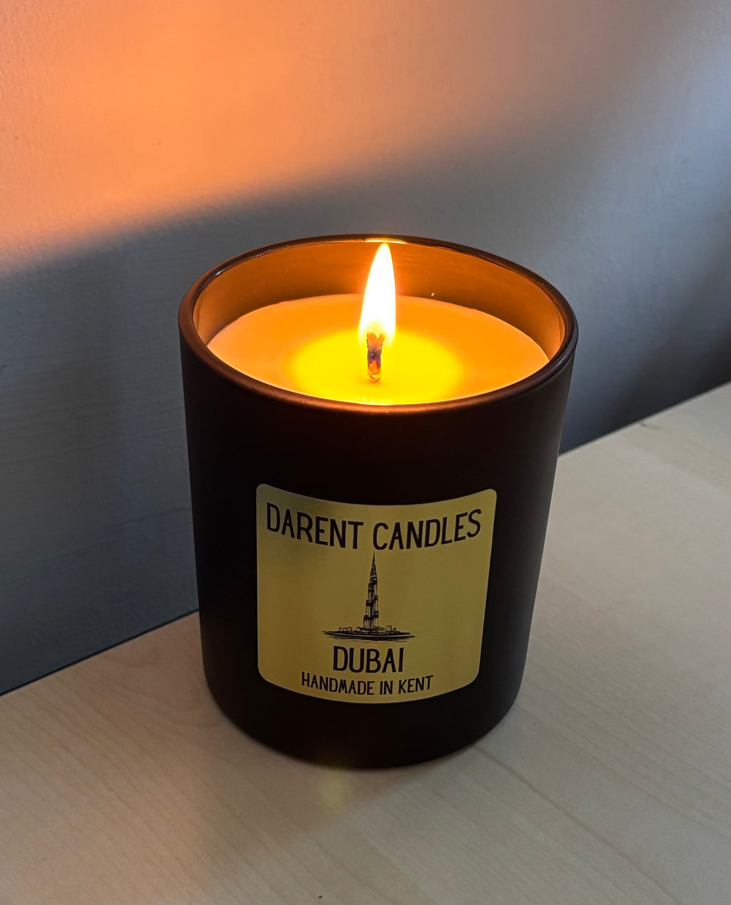 Dubai Gold Matt Black Candle - 30cl
