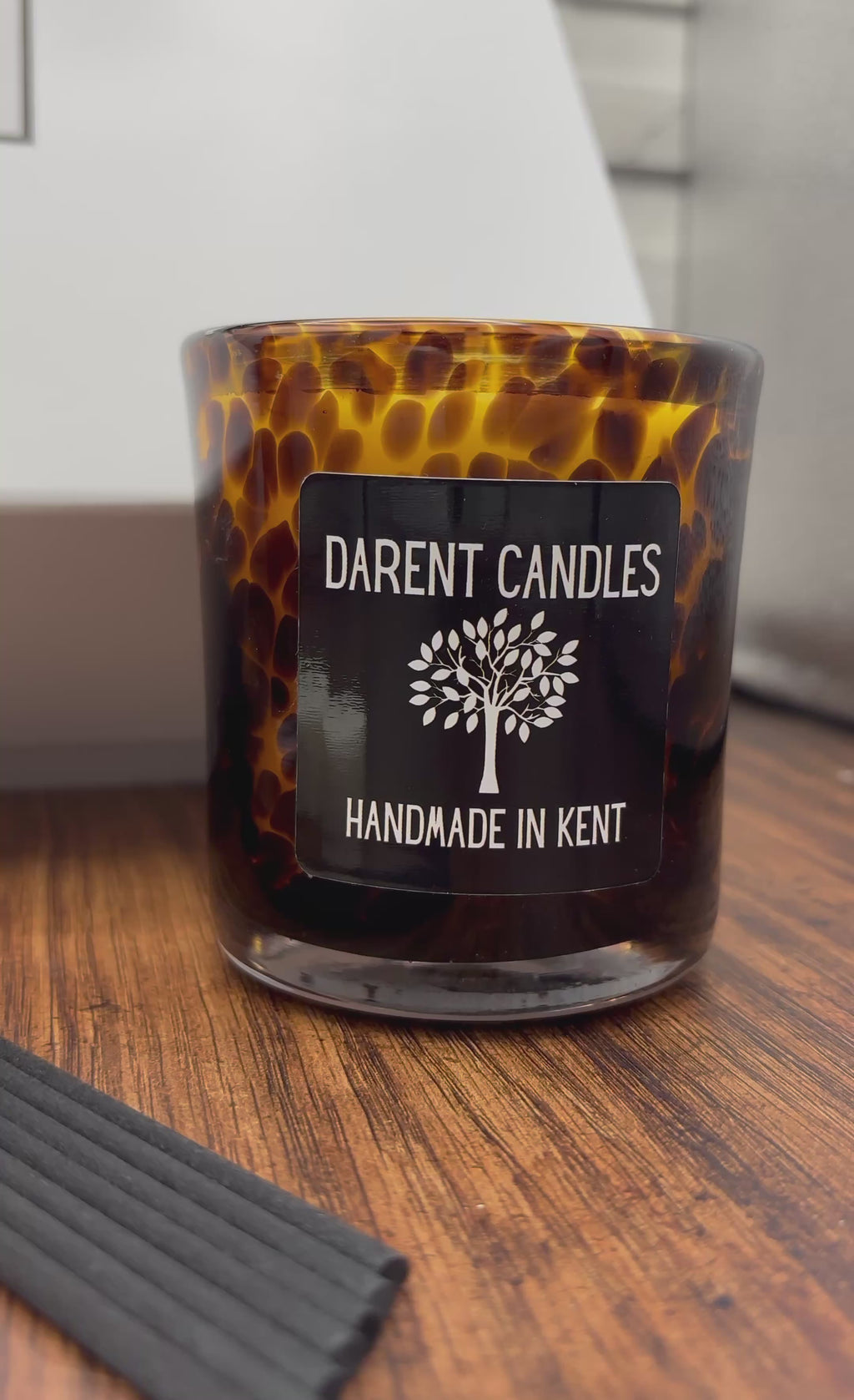 Amber Leopard Luxury Reed Diffuser & Candle Gift Box