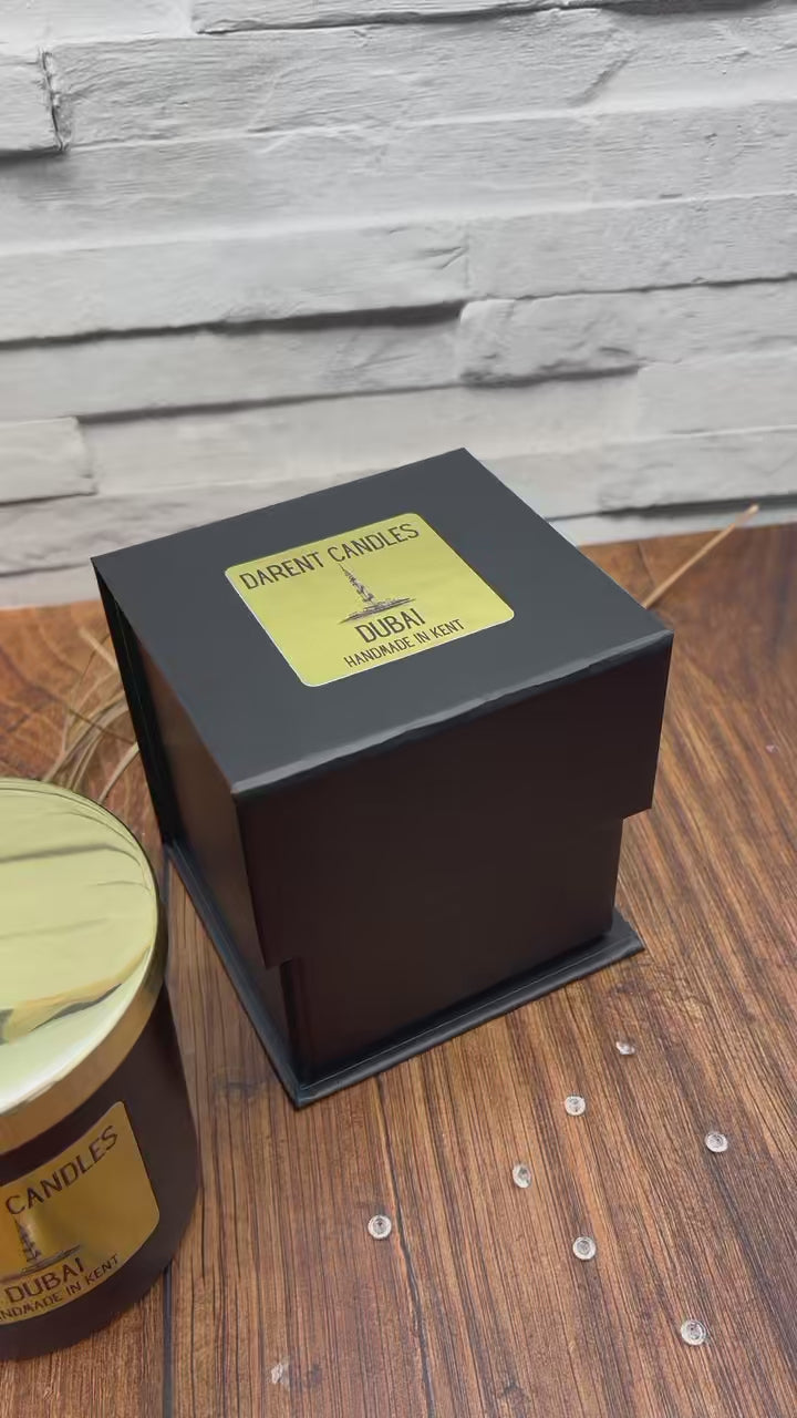 Dubai Gold Matt Black Candle - 30cl